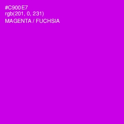 #C900E7 - Magenta / Fuchsia Color Image